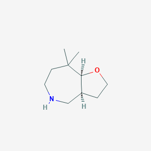 molecular formula C10H19NO B2839071 (3As,8aS)-8,8-dimethyl-2,3,3a,4,5,6,7,8a-octahydrofuro[3,2-c]azepine CAS No. 2230807-35-7