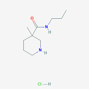 3-Methyl-N-propylpiperidine-3-carboxamide;hydrochloride
