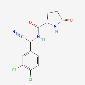 N-[cyano(3,4-dichlorophenyl)methyl]-5-oxopyrrolidine-2-carboxamide