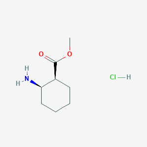 molecular formula C8H16ClNO2 B2839091 Methyl (1s,2r)-2-aminocyclohexane-1-carboxylate hydrochloride CAS No. 362490-42-4