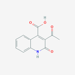 molecular formula C12H9NO4 B2839099 3-Acetyl-2-oxo-1,2-dihydroquinoline-4-carboxylic acid CAS No. 84443-15-2