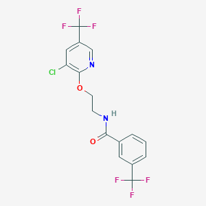 N-(2-{[3-chloro-5-(trifluoromethyl)pyridin-2-yl]oxy}ethyl)-3-(trifluoromethyl)benzamide