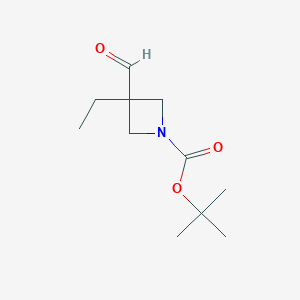 B2839131 Tert-butyl 3-ethyl-3-formylazetidine-1-carboxylate CAS No. 1205750-55-5
