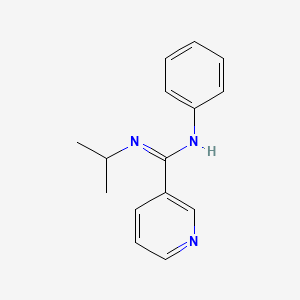 N'-isopropyl-N-phenyl-3-pyridinecarboximidamide