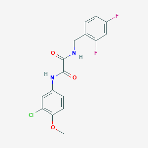 molecular formula C16H13ClF2N2O3 B2839153 N1-(3-chloro-4-methoxyphenyl)-N2-(2,4-difluorobenzyl)oxalamide CAS No. 1206993-20-5