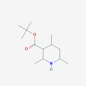 molecular formula C13H25NO2 B2839167 Tert-butyl 2,4,6-trimethylpiperidine-3-carboxylate CAS No. 2248401-96-7