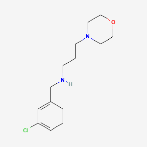 molecular formula C14H21ClN2O B2839169 (3-氯苯甲基)-(3-吗啉-4-基-丙基)-胺 CAS No. 626208-39-7