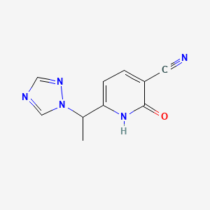 2-hydroxy-6-[1-(1H-1,2,4-triazol-1-yl)ethyl]nicotinonitrile