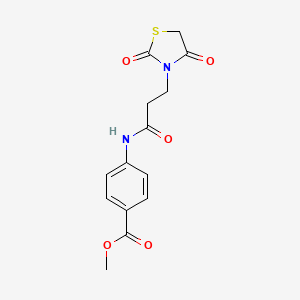 METHYL 4-[3-(2,4-DIOXO-1,3-THIAZOLIDIN-3-YL)PROPANAMIDO]BENZOATE