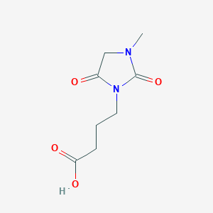 molecular formula C8H12N2O4 B2839199 4-(3-甲基-2,5-二氧代咪唑啉-1-基)丁酸 CAS No. 852940-58-0