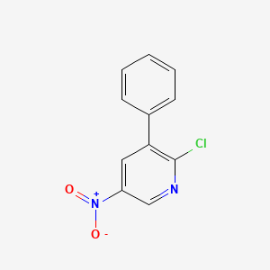 molecular formula C11H7ClN2O2 B2839205 2-Chloro-5-nitro-3-phenylpyridine CAS No. 1119088-46-8