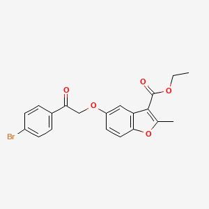 Ethyl 5-[2-(4-bromophenyl)-2-oxoethoxy]-2-methyl-1-benzofuran-3-carboxylate