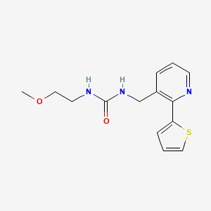 1-(2-Methoxyethyl)-3-((2-(thiophen-2-yl)pyridin-3-yl)methyl)urea