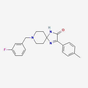 8-(3-Fluorobenzyl)-3-(p-tolyl)-1,4,8-triazaspiro[4.5]dec-3-en-2-one