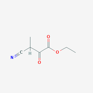 molecular formula C7H9NO3 B2839227 Ethyl 3-cyano-3-methyl-2-oxopropanoate CAS No. 524729-53-1