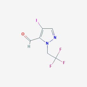 4-Iodo-1-(2,2,2-trifluoroethyl)-1H-pyrazole-5-carbaldehyde
