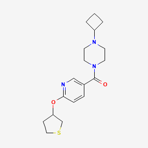 (4-Cyclobutylpiperazin-1-yl)(6-((tetrahydrothiophen-3-yl)oxy)pyridin-3-yl)methanone