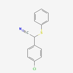 2-(4-Chlorophenyl)-2-(phenylsulfanyl)acetonitrile
