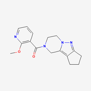 (2-methoxypyridin-3-yl)(3,4,8,9-tetrahydro-1H-cyclopenta[3,4]pyrazolo[1,5-a]pyrazin-2(7H)-yl)methanone
