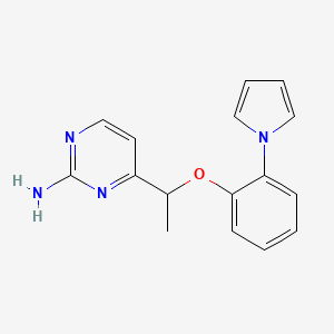 4-{1-[2-(1H-pyrrol-1-yl)phenoxy]ethyl}-2-pyrimidinamine
