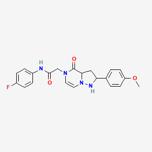 N-(4-fluorophenyl)-2-[2-(4-methoxyphenyl)-4-oxo-4H,5H-pyrazolo[1,5-a]pyrazin-5-yl]acetamide