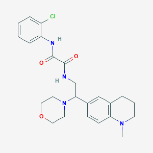 N'-(2-chlorophenyl)-N-[2-(1-methyl-1,2,3,4-tetrahydroquinolin-6-yl)-2-(morpholin-4-yl)ethyl]ethanediamide