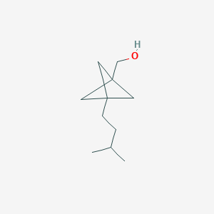 [3-(3-Methylbutyl)-1-bicyclo[1.1.1]pentanyl]methanol