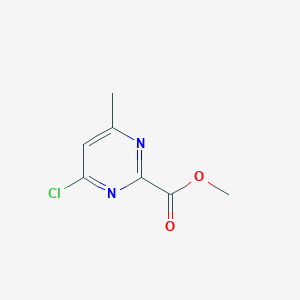 molecular formula C7H7ClN2O2 B2839305 Methyl 4-chloro-6-methylpyrimidine-2-carboxylate CAS No. 1240594-75-5