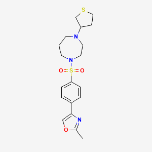 1-[4-(2-methyl-1,3-oxazol-4-yl)benzenesulfonyl]-4-(thiolan-3-yl)-1,4-diazepane