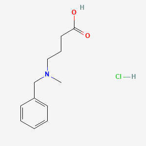 molecular formula C12H18ClNO2 B2839329 4-(Benzyl(methyl)amino)butanoic acid hydrochloride CAS No. 91563-92-7