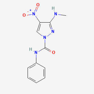 3-(methylamino)-4-nitro-N-phenyl-1H-pyrazole-1-carboxamide