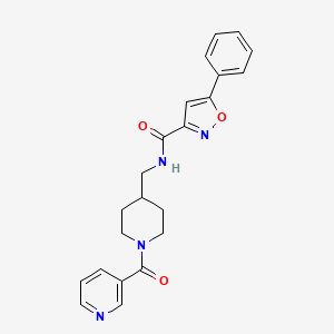 N-((1-nicotinoylpiperidin-4-yl)methyl)-5-phenylisoxazole-3-carboxamide