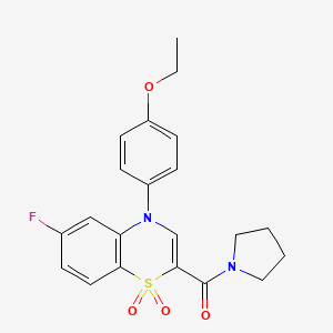 molecular formula C21H21FN2O4S B2839345 N-(4-isopropylphenyl)-2-[2-oxo-4-[(2-thienylmethyl)amino]quinazolin-1(2H)-yl]acetamide CAS No. 1251551-32-2