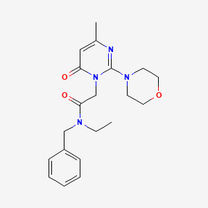 N-benzyl-N-ethyl-2-(4-methyl-2-morpholin-4-yl-6-oxopyrimidin-1(6H)-yl)acetamide