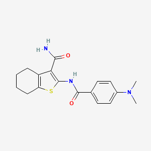 2-(4-(Dimethylamino)benzamido)-4,5,6,7-tetrahydrobenzo[b]thiophene-3-carboxamide