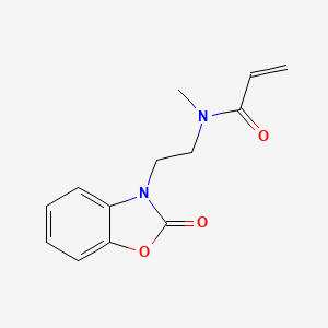 N-methyl-N-[2-(2-oxo-2,3-dihydro-1,3-benzoxazol-3-yl)ethyl]prop-2-enamide