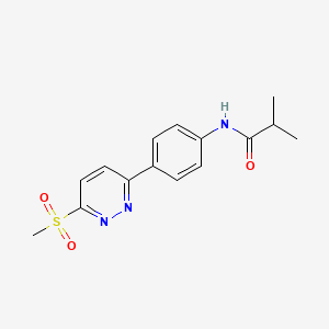 N-(4-(6-(methylsulfonyl)pyridazin-3-yl)phenyl)isobutyramide