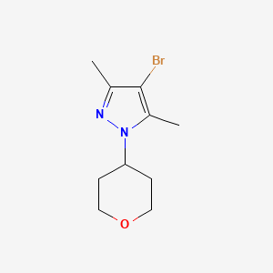 4-Bromo-3,5-dimethyl-1-(tetrahydro-2H-pyran-4-yl)-1H-pyrazole