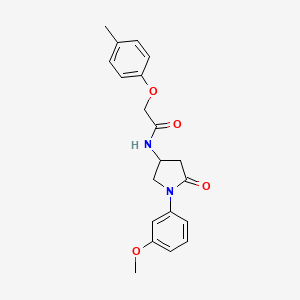 N-(1-(3-methoxyphenyl)-5-oxopyrrolidin-3-yl)-2-(p-tolyloxy)acetamide