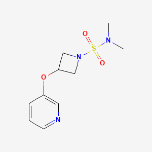 molecular formula C10H15N3O3S B2839425 N,N-dimethyl-3-(pyridin-3-yloxy)azetidine-1-sulfonamide CAS No. 1903058-58-1