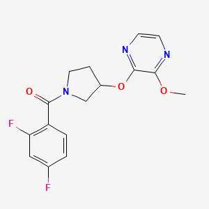 (2,4-Difluorophenyl)(3-((3-methoxypyrazin-2-yl)oxy)pyrrolidin-1-yl)methanone