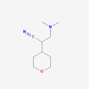 3-(Dimethylamino)-2-(oxan-4-yl)propanenitrile