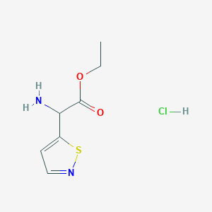 Ethyl 2-amino-2-(1,2-thiazol-5-yl)acetate;hydrochloride