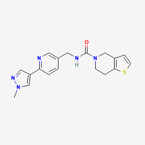 N-((6-(1-methyl-1H-pyrazol-4-yl)pyridin-3-yl)methyl)-6,7-dihydrothieno[3,2-c]pyridine-5(4H)-carboxamide