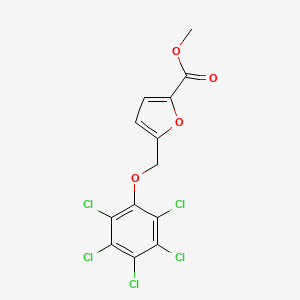 Methyl 5-[(pentachlorophenoxy)methyl]-2-furoate