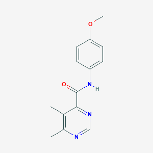 N-(4-Methoxyphenyl)-5,6-dimethylpyrimidine-4-carboxamide