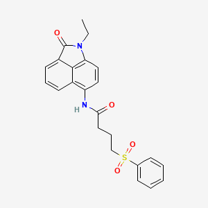 N-(1-ethyl-2-oxo-1,2-dihydrobenzo[cd]indol-6-yl)-4-(phenylsulfonyl)butanamide