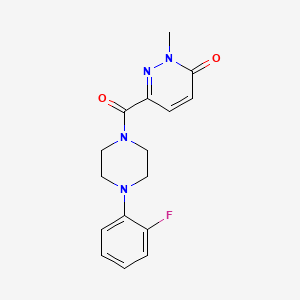 6-(4-(2-fluorophenyl)piperazine-1-carbonyl)-2-methylpyridazin-3(2H)-one