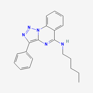 molecular formula C20H21N5 B2839450 N-pentyl-3-phenyl-[1,2,3]triazolo[1,5-a]quinazolin-5-amine CAS No. 902482-30-8