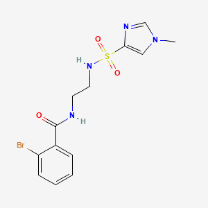 2-bromo-N-(2-(1-methyl-1H-imidazole-4-sulfonamido)ethyl)benzamide